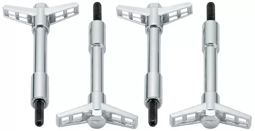 Proform 302-325 Chrome Valve Cover Wing Nuts Set of 4 - 1/4"-20 Thread Ford Logo