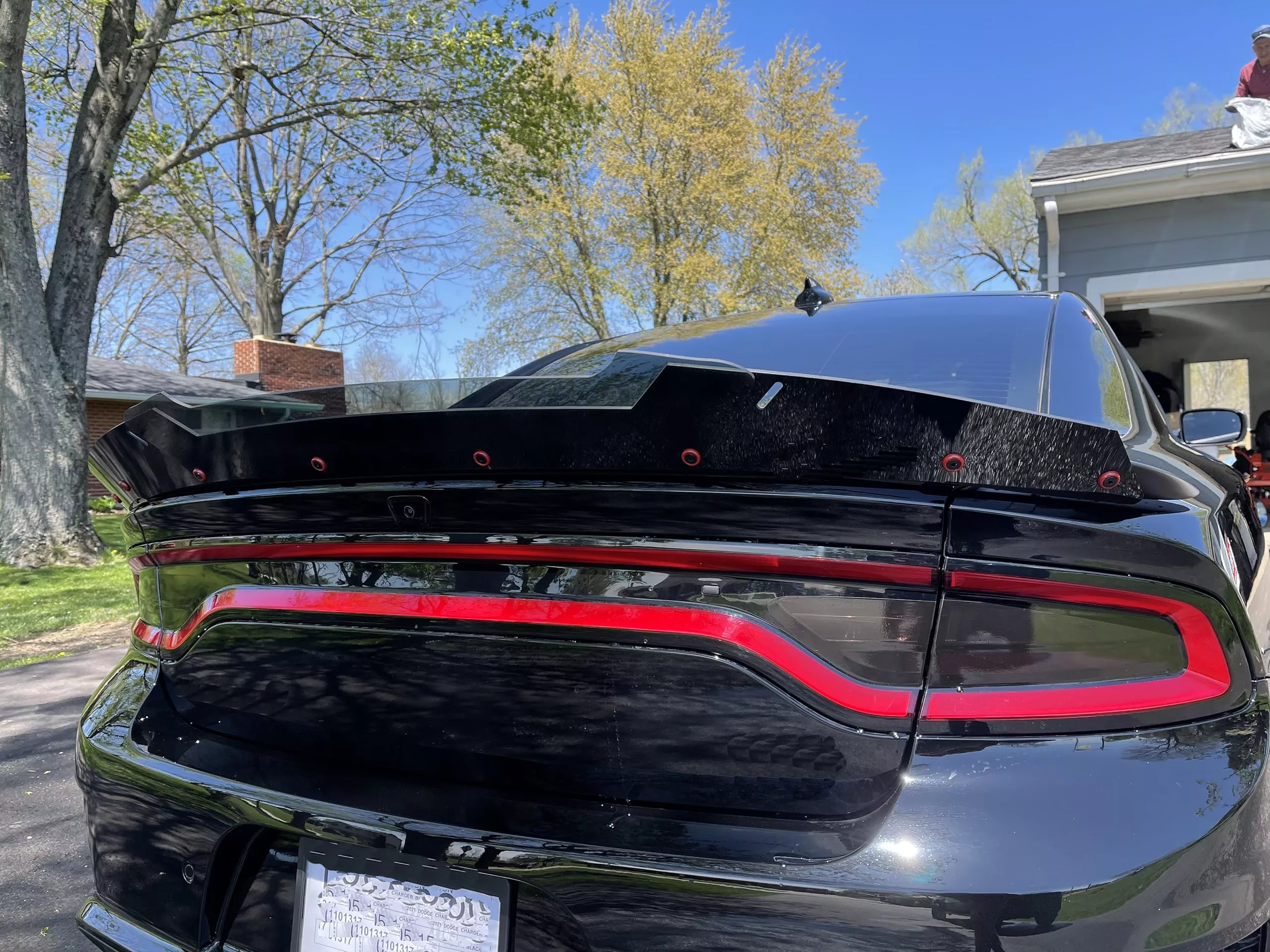 Psdesigns – Venom Series V3 2 Piece Wickerbill Spoiler Compatible With 2015-2021 Charger Fits Srt Hellcat Scat Pack Modles With Rivnut Tool Included Gloss Black