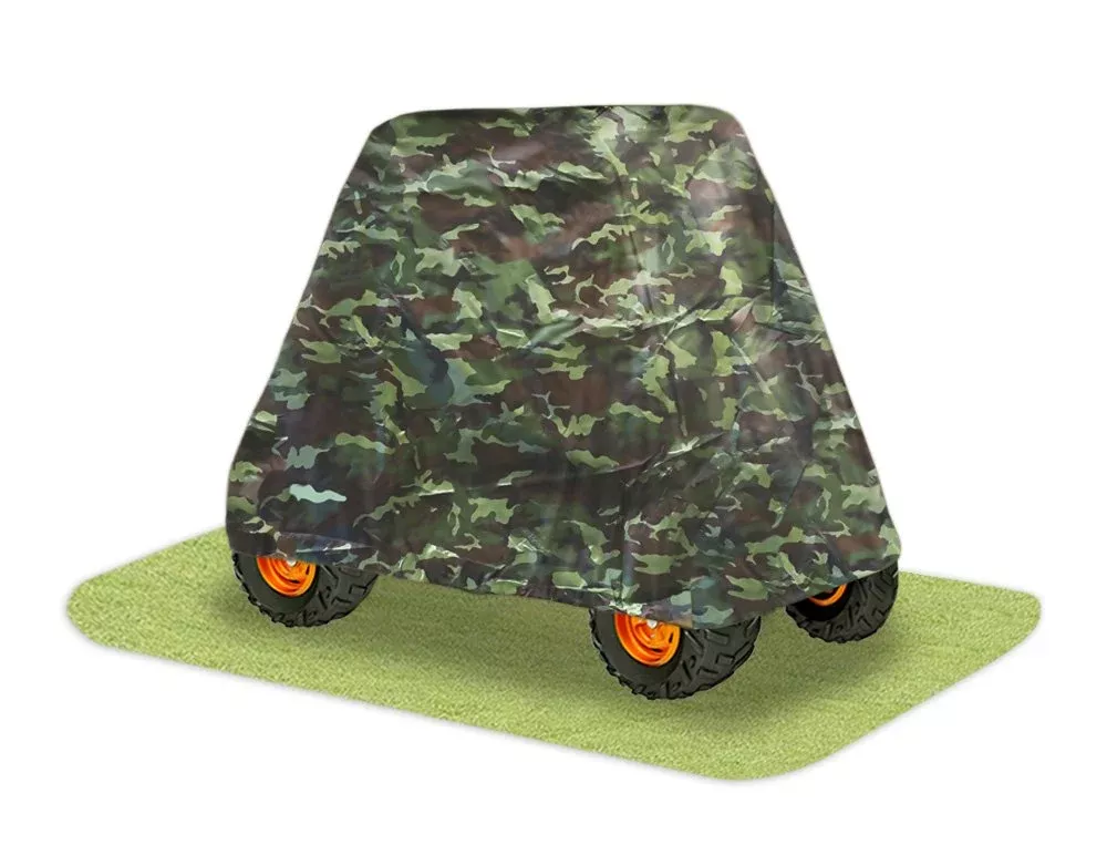 Pyle Universal Utv Vehicle Protective Cover - Quad Wheeler Outdoor Waterproof Dust And Weather Protection W/ Polyester Canvas He