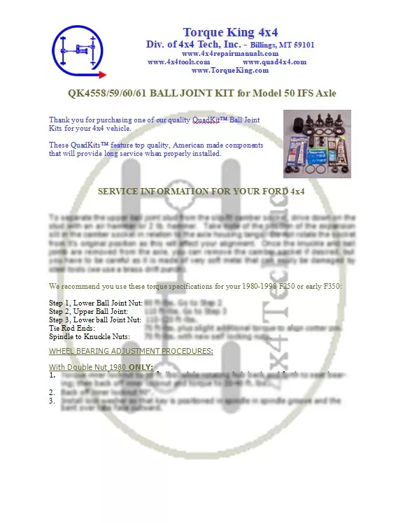 QK4561 Instructions