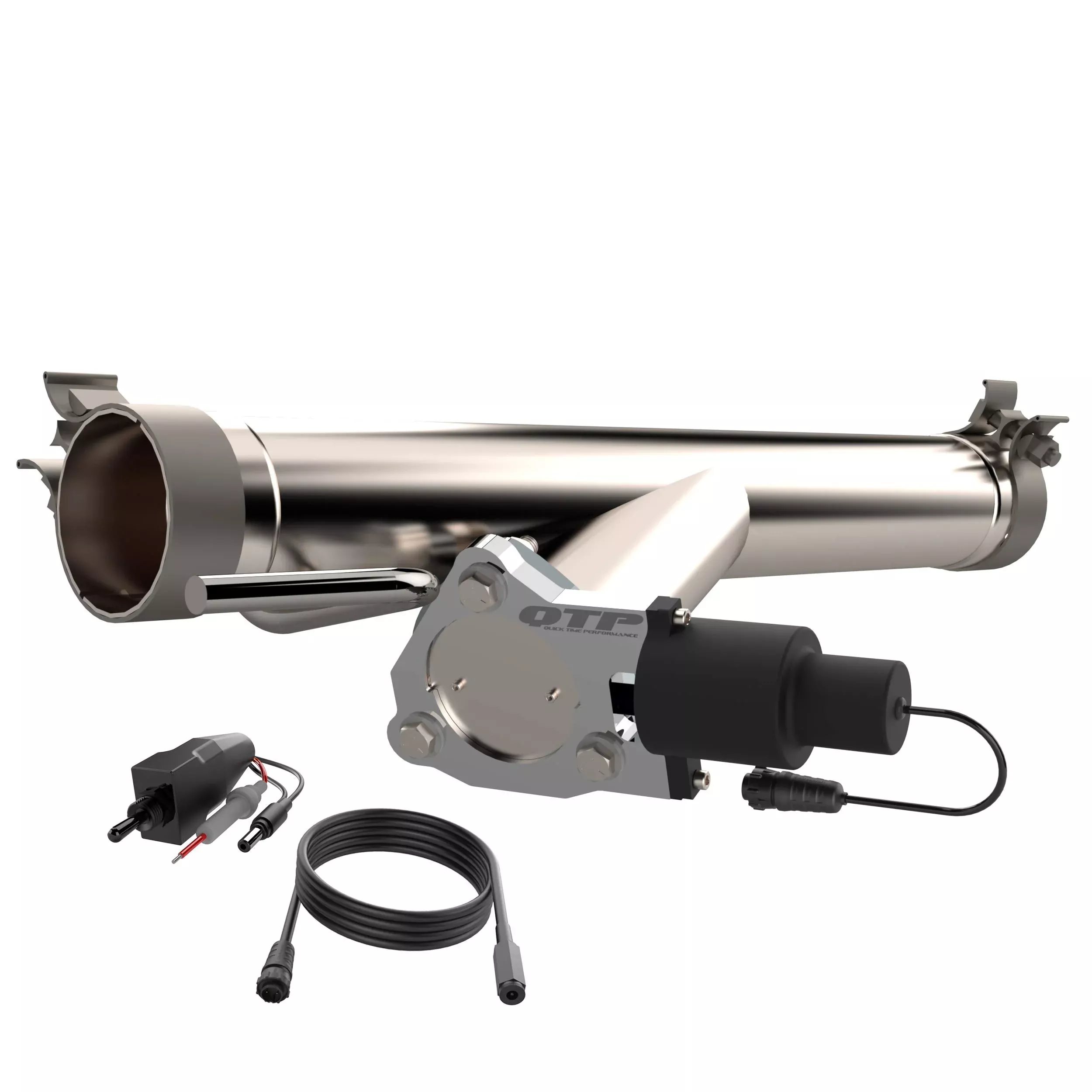 Qtp 520009 2009-2018 Ram 1500 5.7L Aggressor Electric Cutout Pipe