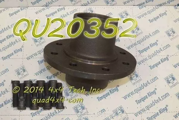 QU20352 New 8 Bolt Front Wheel Hub with 9/16" Studs