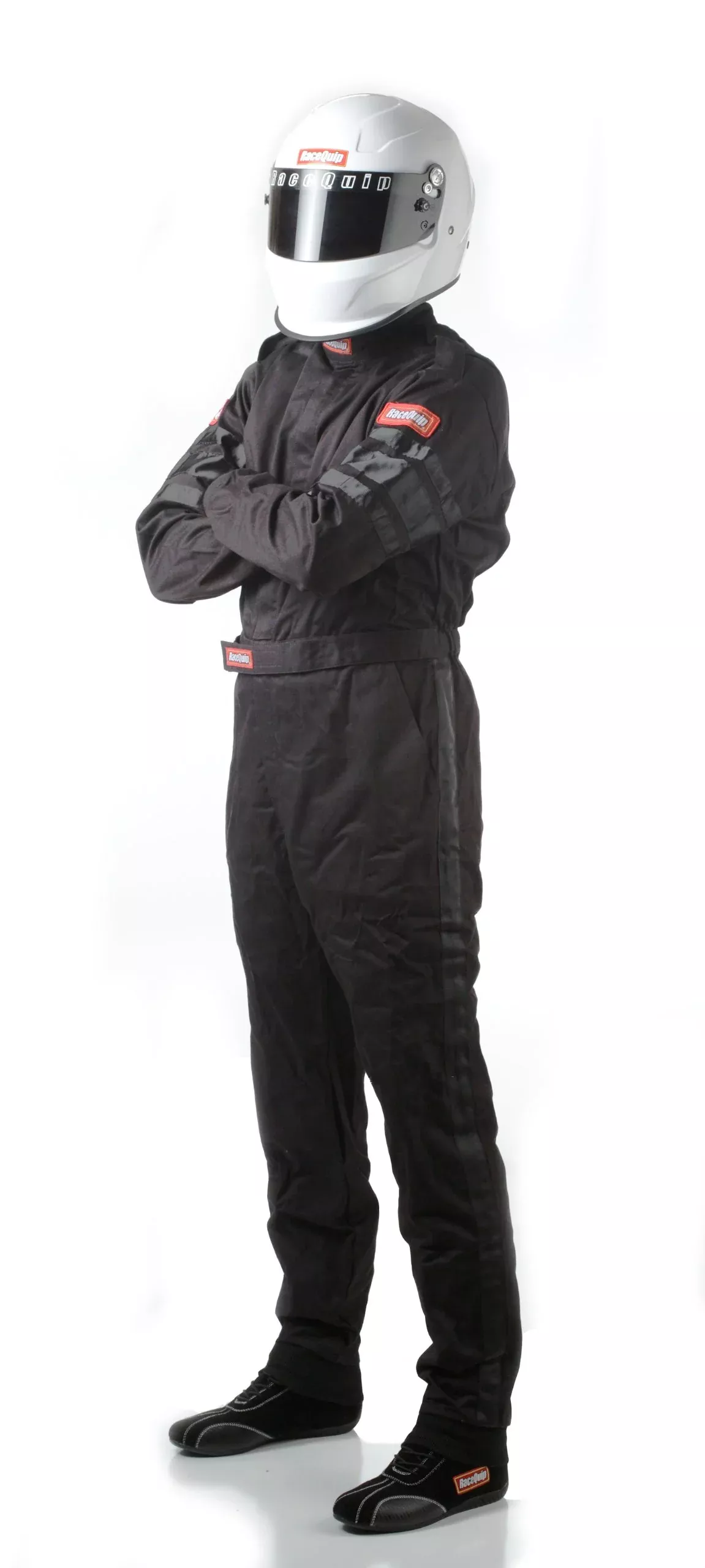 Racequip Racing Driver Fire Suit One Piece Single Layer Sfi 3.2A/ 1 Black 2X-Large 110007