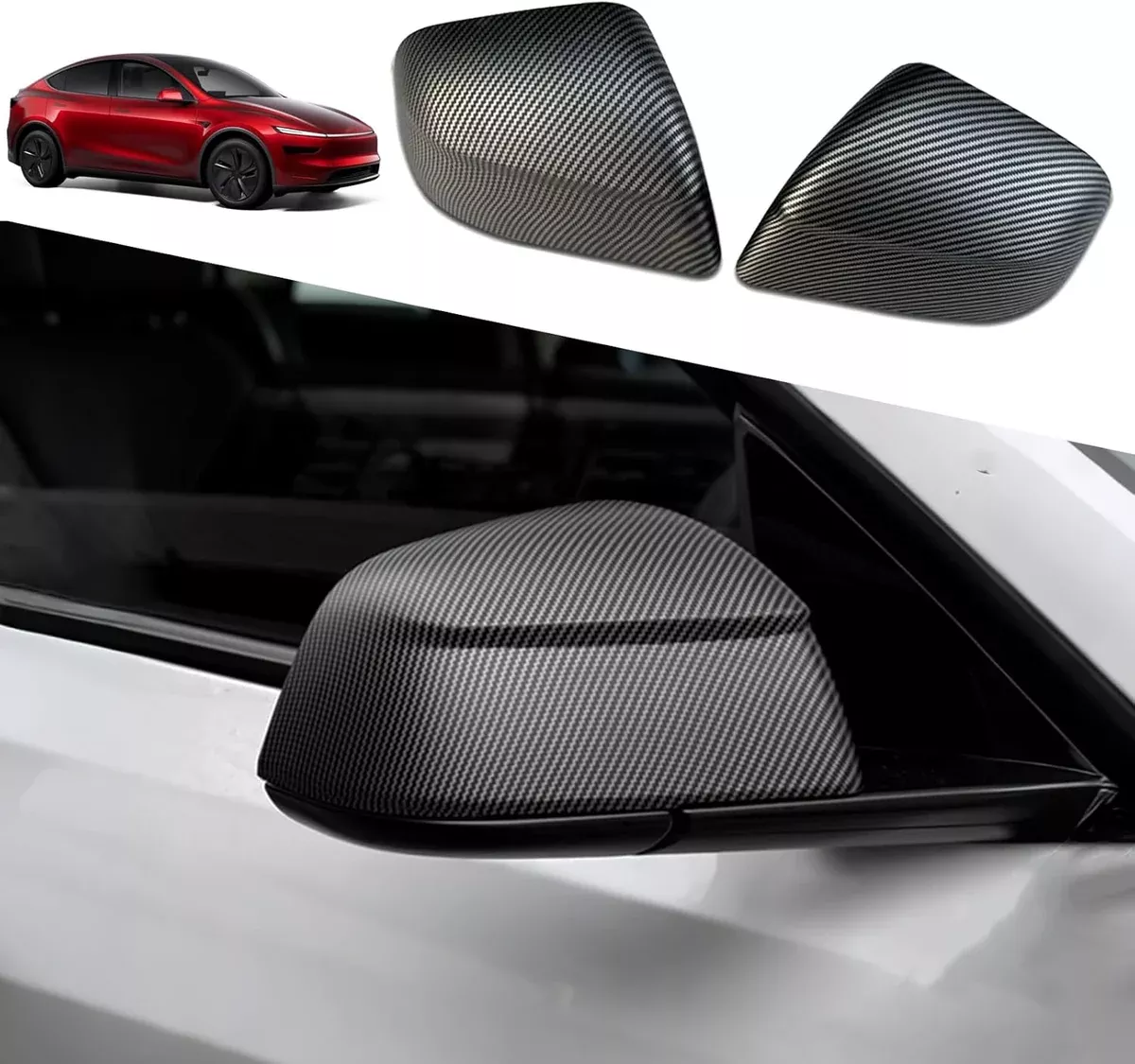 Rearview Mirror Guard Cover for 2025-2026 Tesla Model Y Juniper