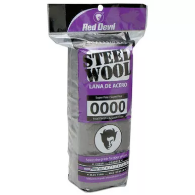 Red Devil Steel Wool Super Fine 0000 16/Pads