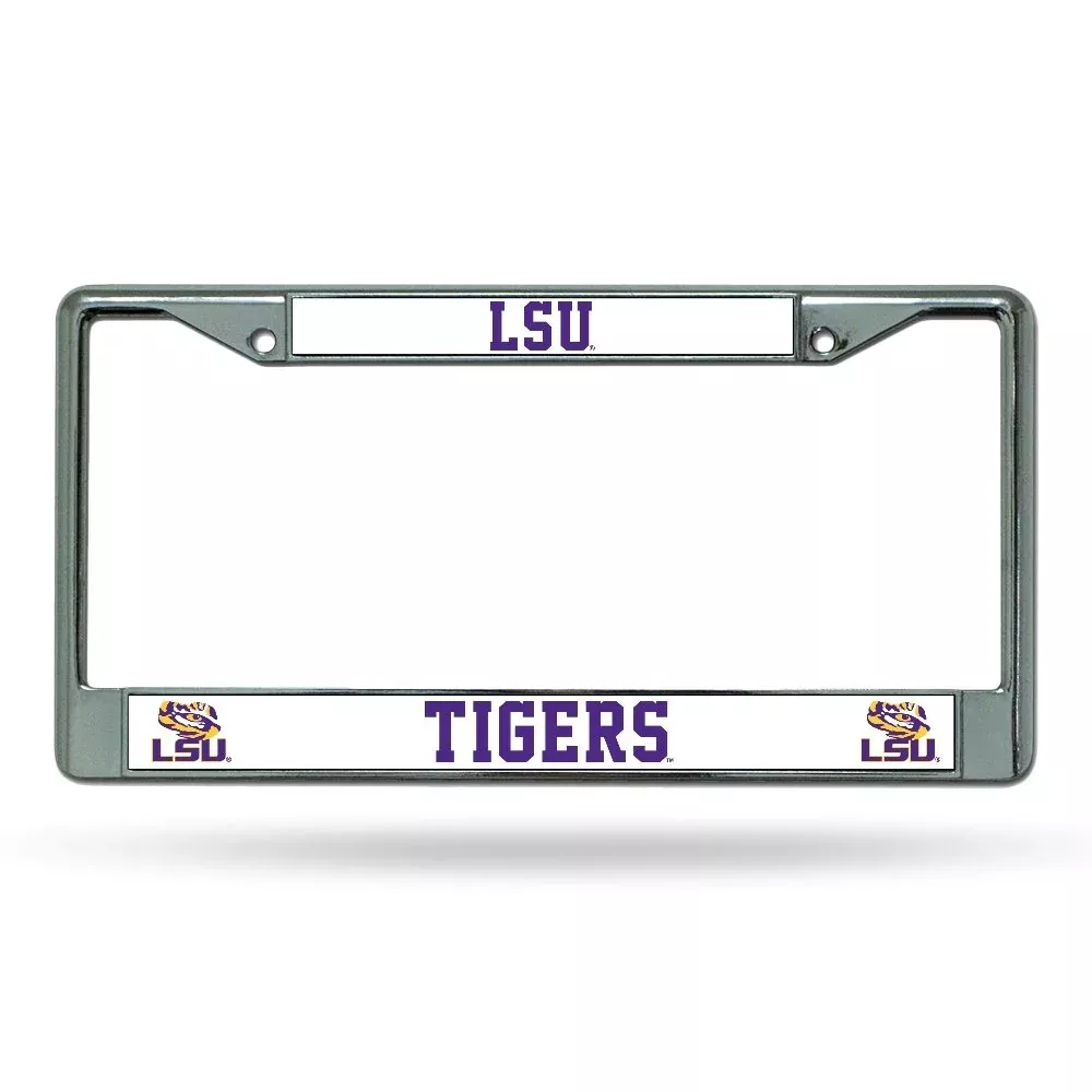 Rico Lsu Tigers Official Ncaa License Plate Frame Chrome By 340001