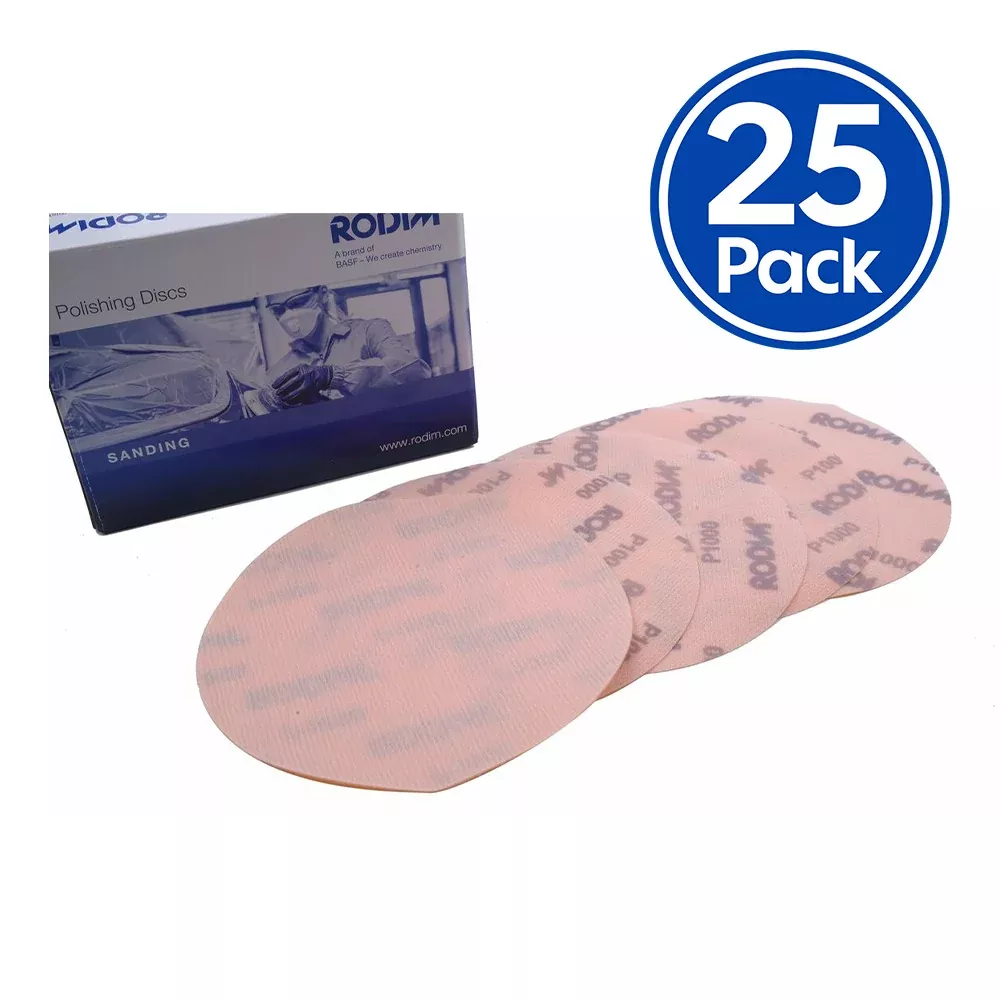 RODIM Hook & Loop Polishing Discs (1000G – 1500G) No Hole 150mm x 25 Pack
