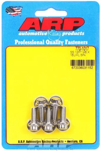 S/S Bolt Kit - 12pt. (5) 6mm x 1.00 x 16