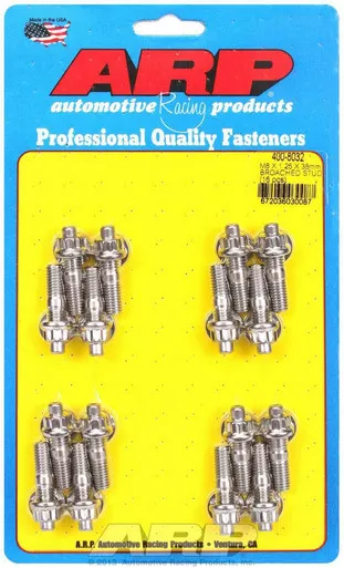 S/S Stud & Nut Kit (16) 8mm x 1.25in x38mm