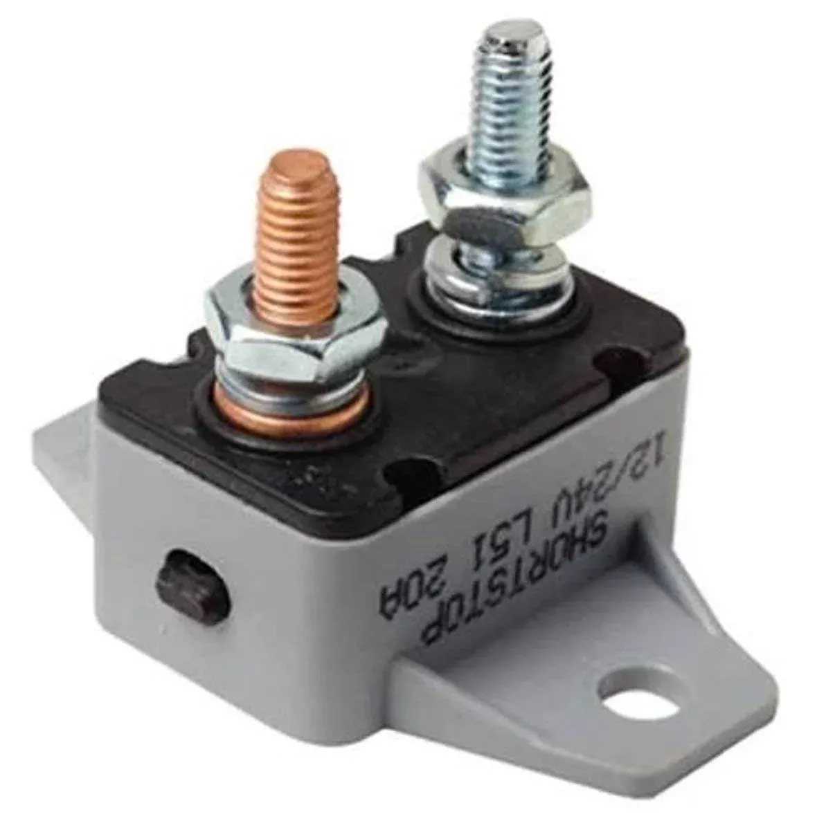 Seachoice Manual Reset Circuit Breaker, 20 Amp,Black