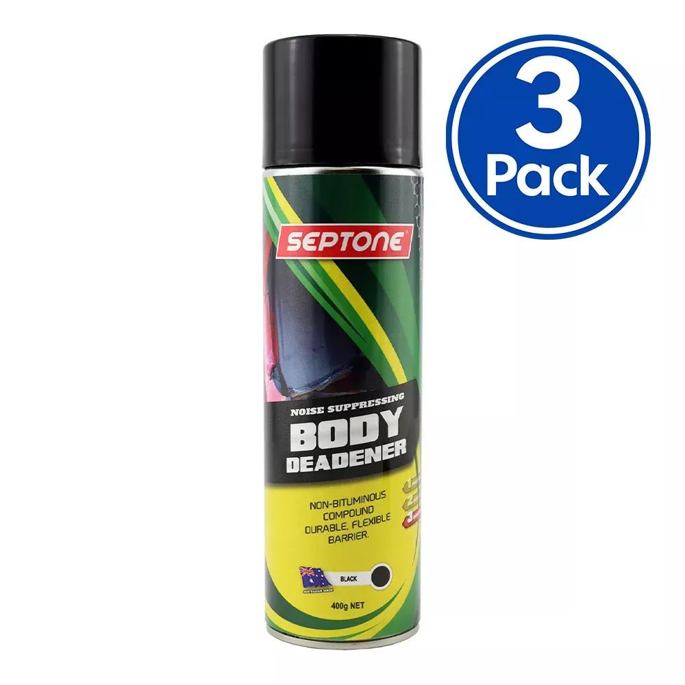 SEPTONE Body Deadener Textured Black 400g Underbody Sound Deadening x 3 Pack