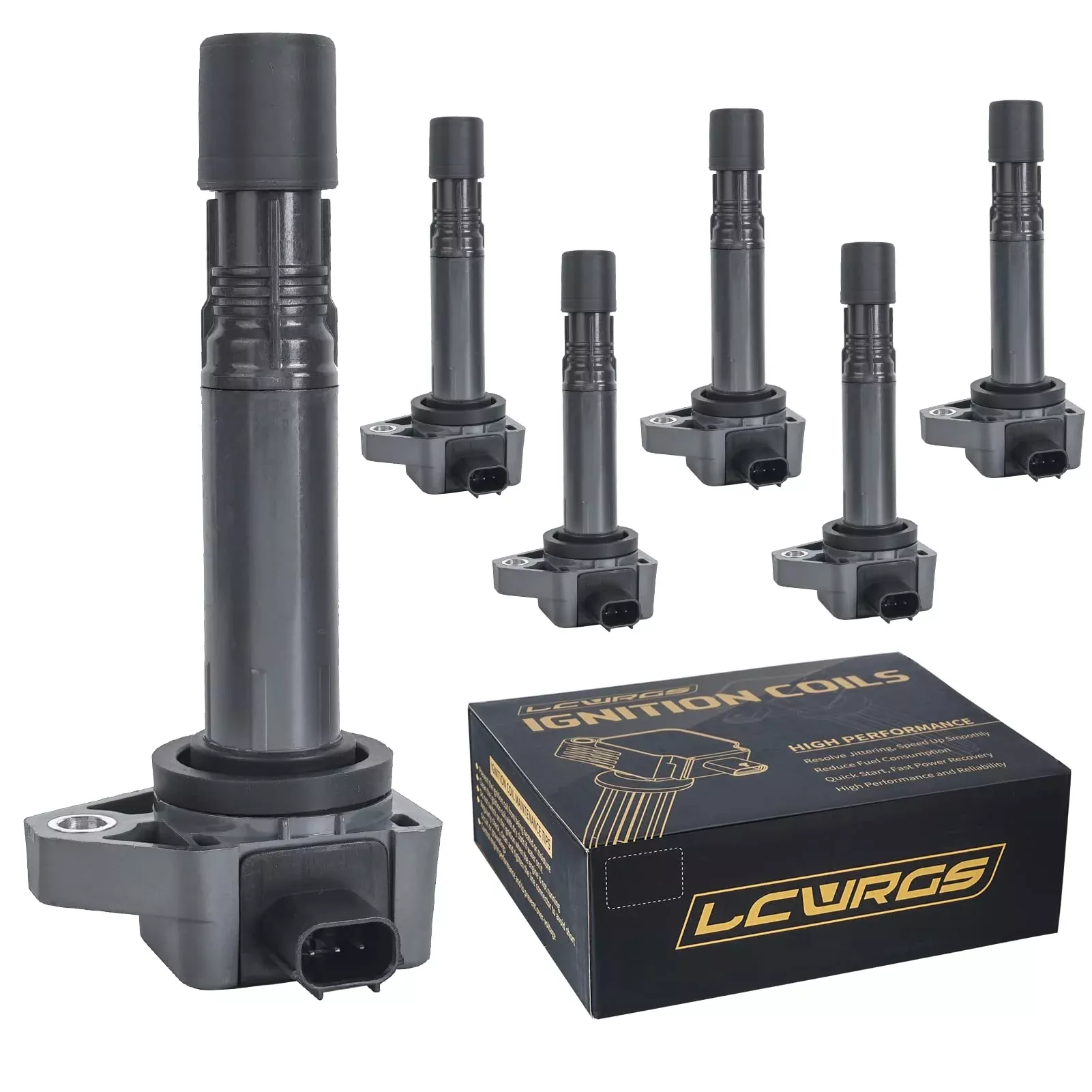 Set Of 6 Ignition Coil Packs For 3.5L 2008 2009 2010 2012 2013 2014 2015 2016 Honda Accord Odyssey Pilot Ridgeline Acura Rdx Rl Tl Mdx Zdx 3.5 3.7 Replaces Uf624