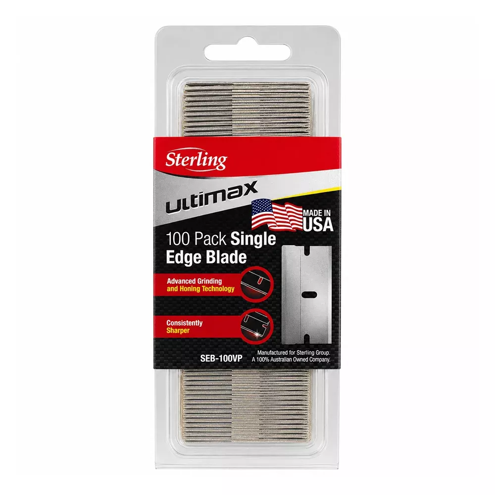SHEFFIELD Single Edge Razor Blades No. 9 100 Pack