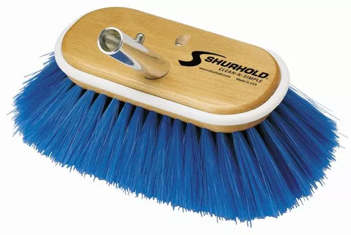 Shurhold Ind 6' Deck Brush Extra Soft Blue Nylon 970