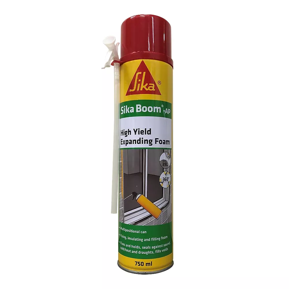 SIKA Boom AP Multi Position High Yield Expanding Foam 750ml Aerosol Light Yellow