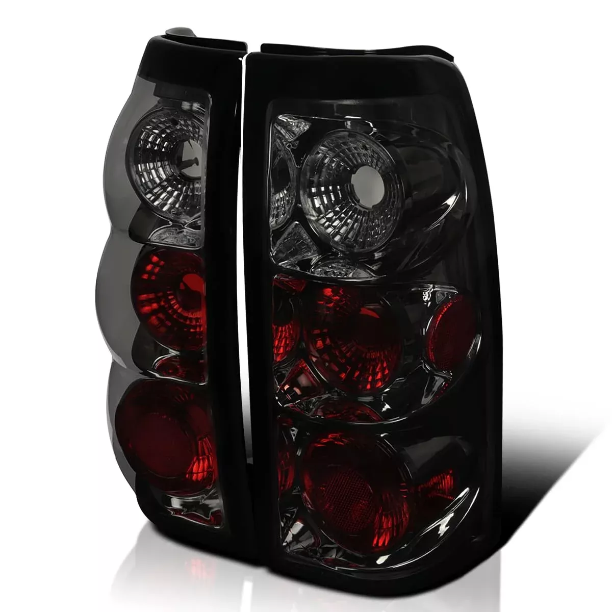 Spec-D Tuning Smoke Lens Tail Lights Compatible With 2003-2006 Chevy Silverado 1500/1500Hd/2500/2500Hd, 2004-2006 Chevy Silverado 3500, 2007 Chevy Silverado Classic, Left + Right Pair Assembly