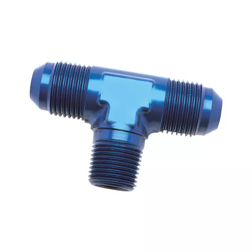 Speedfx -4anx1/8 Nptf Blk Flar To Pipe Tee 560425BK