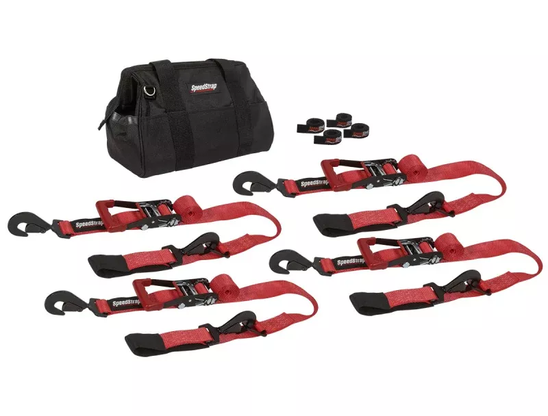 SpeedStrap 2In Off-Road Tie-Down Kit – Red
