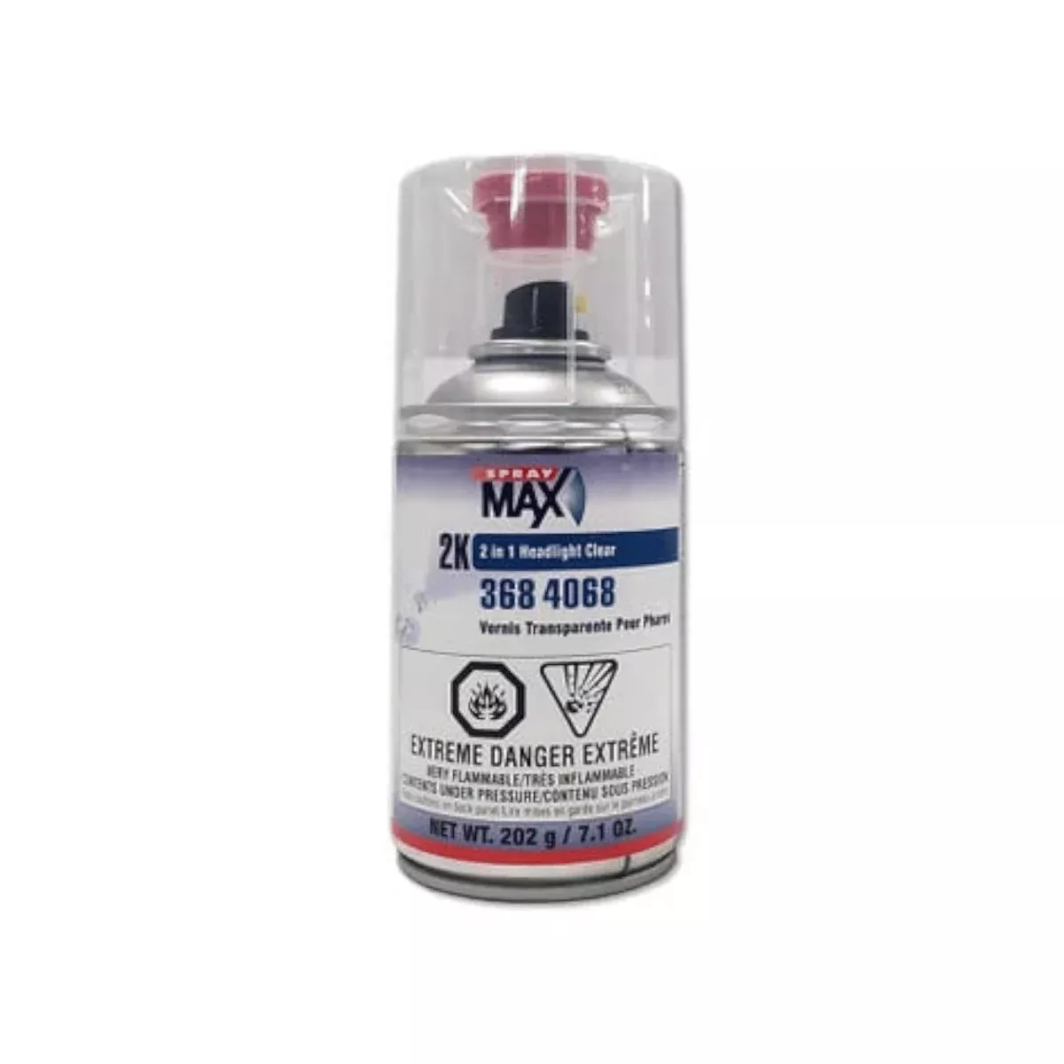 SprayMax 3684068 2K headlight clear coat for restoration, 7.1 oz