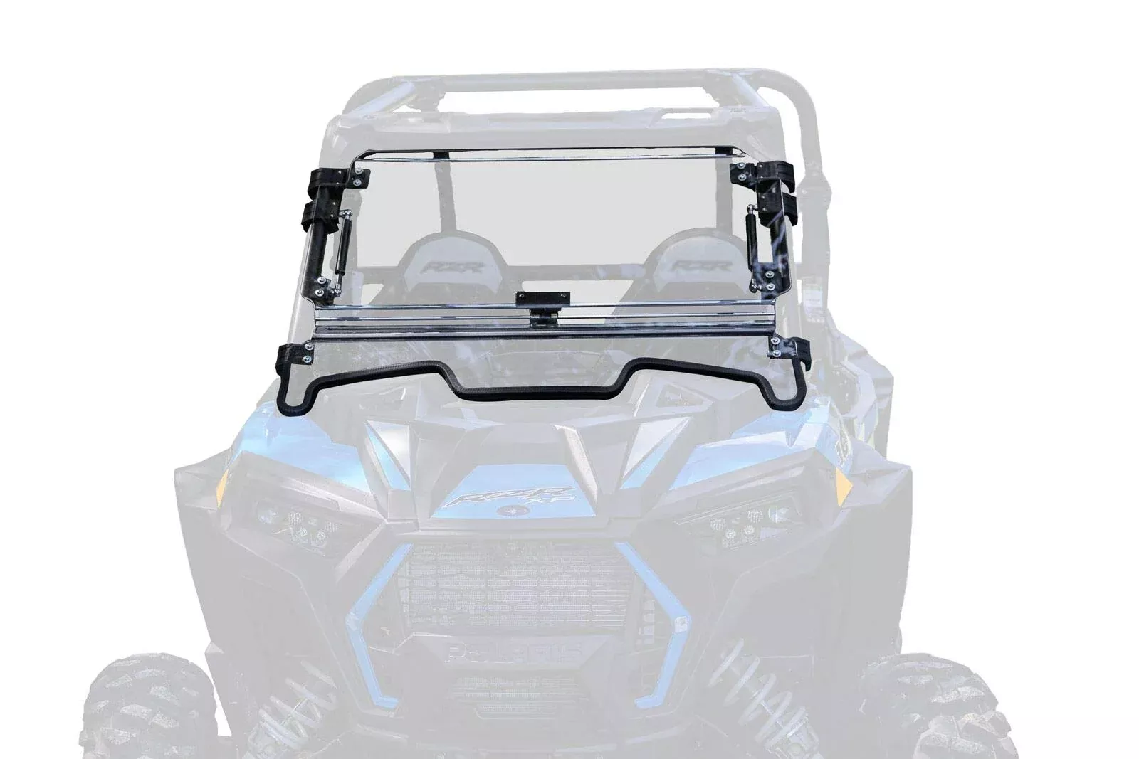 SuperATV 3-in-1 Flip Windshield for 2019-2023 RZR XP 1000, Scratch Resistant Polycarbonate, Open/Vented/Closed Options