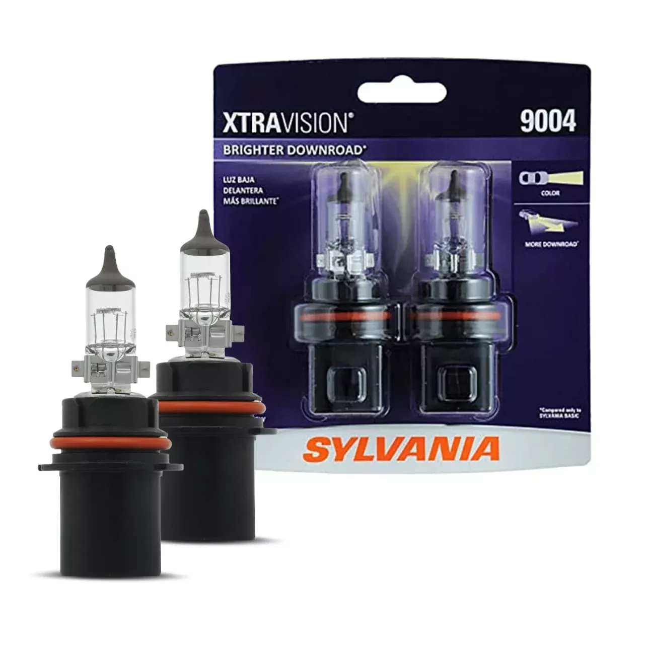 Sylvania – 9004 Xtravision – High Performance Halogen Headlight Bulb, High Beam, Low Beam And Fog Replacement Bulb (Contains 2 B