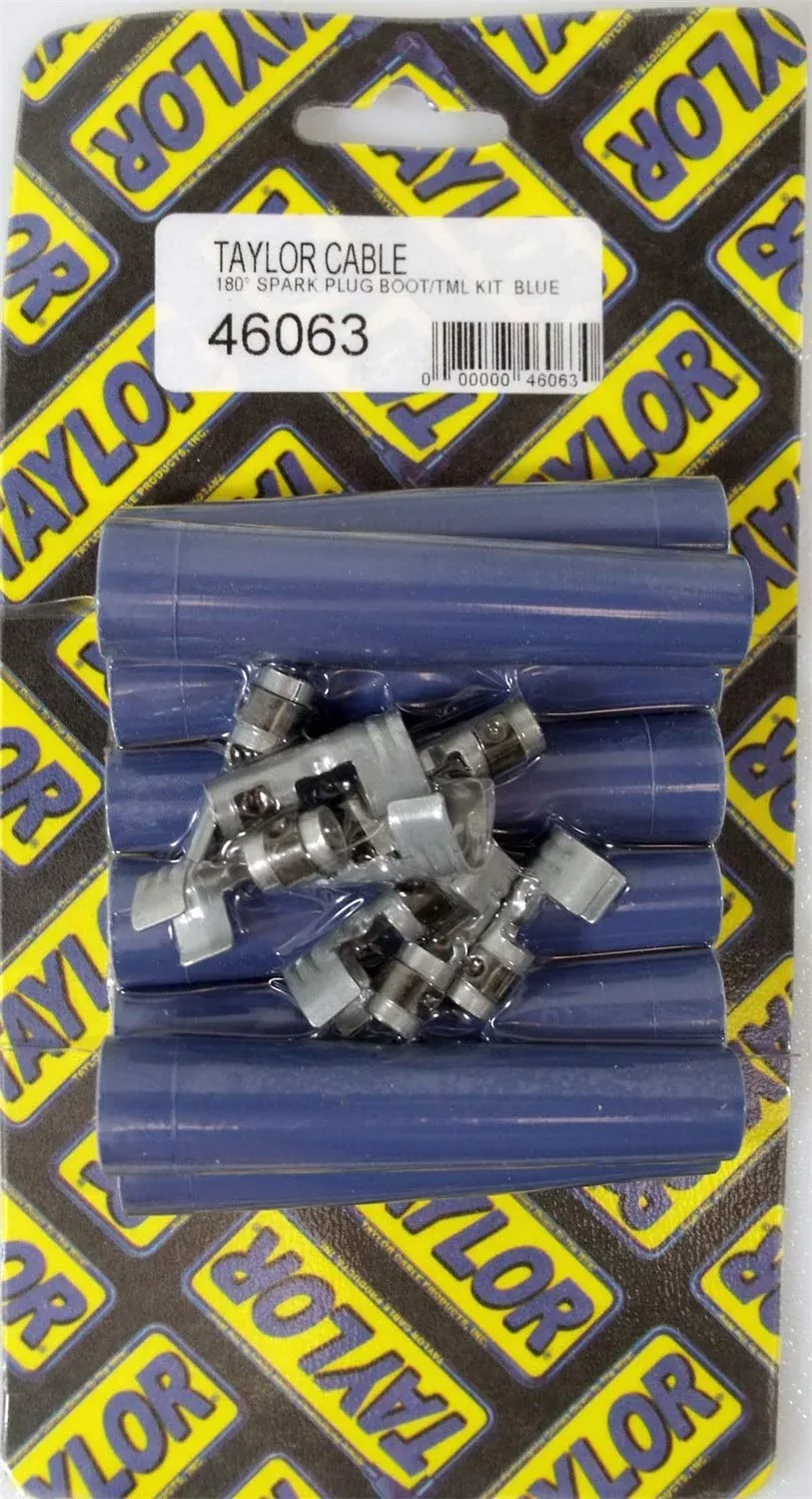 Taylor Cable 46063 Blue Spark Plug Boot/Terminal Kit – Set Of 8