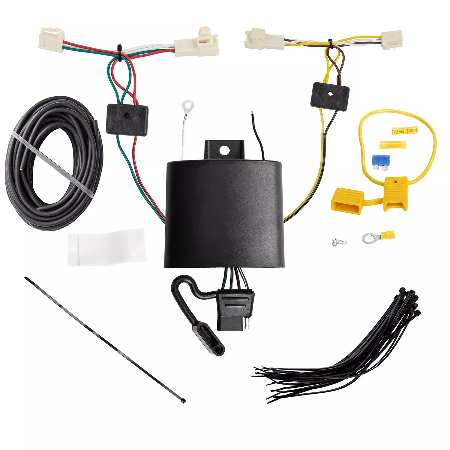 Tekonsha T-One T-Connector Harness, 4-Way Flat, Compatible With Select Toyota Rav4