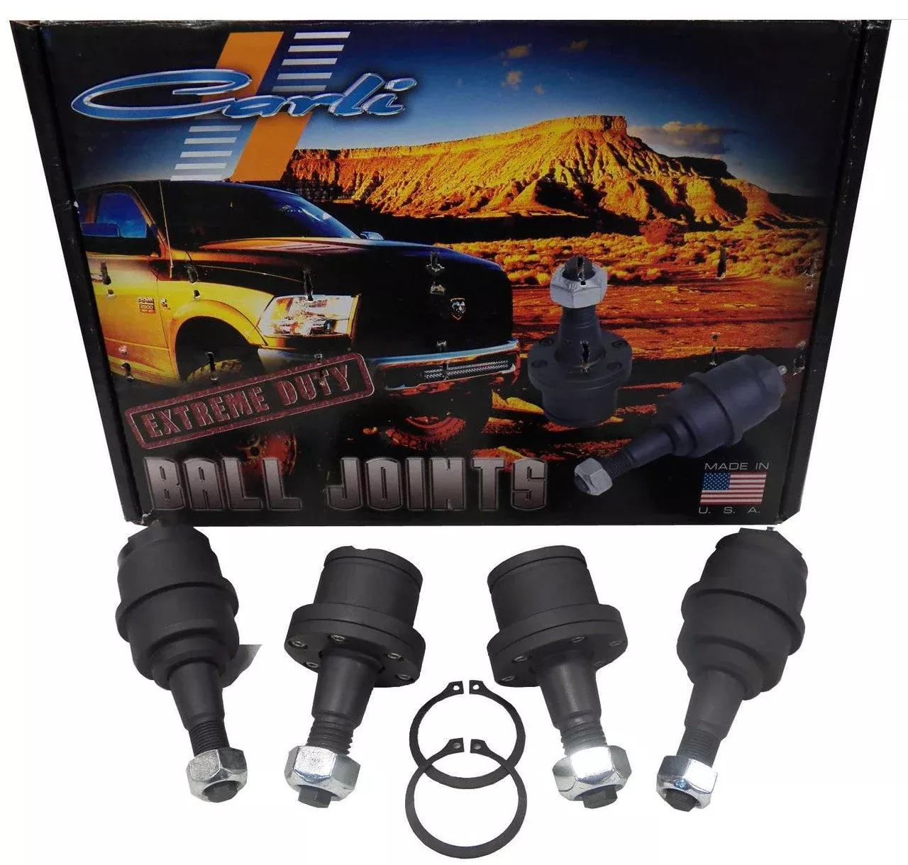 TK11266 Carli CS-DBJP Extreme Duty Ball Joints Set for Ram AAM 925