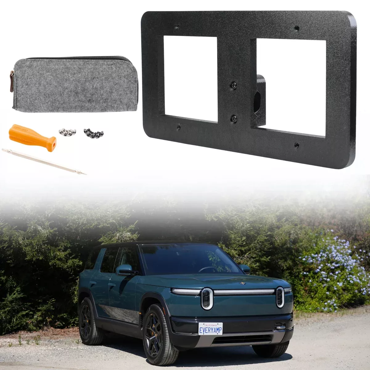 Tow Hook Front License Plate Mount for Rivian R2