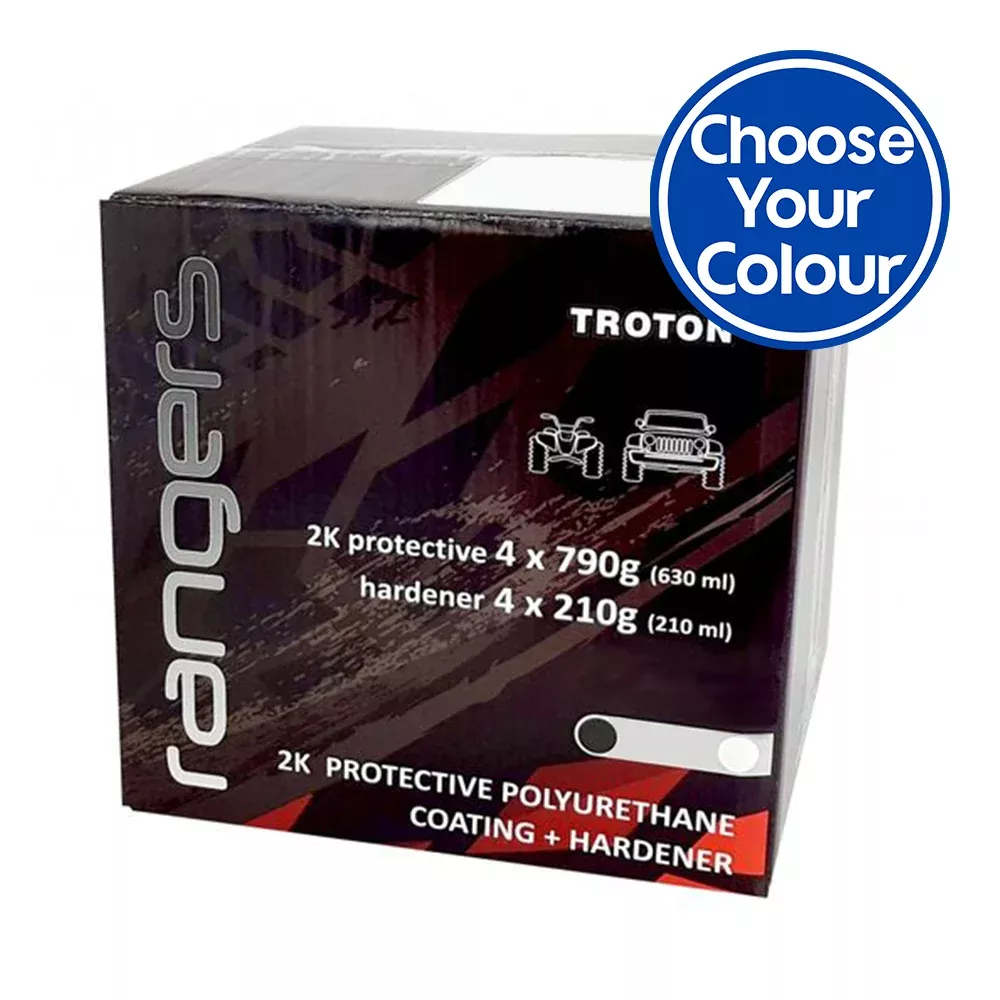 TROTON Rangers 2K Tough Protective Polyurethane ‘Choose Colour’ Kit 3.78L Tintable