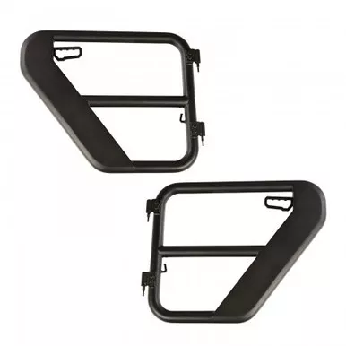 Tube Doors Rear Textured Black 18-Wrangler JL