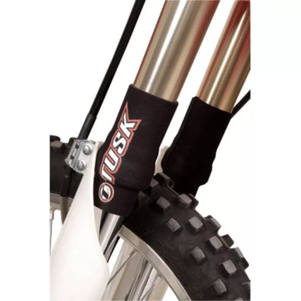 Tusk Neoprene Seal Guards 44-50Mm Fork Tube, Short Black For Honda Crf450Rl 2021-2022