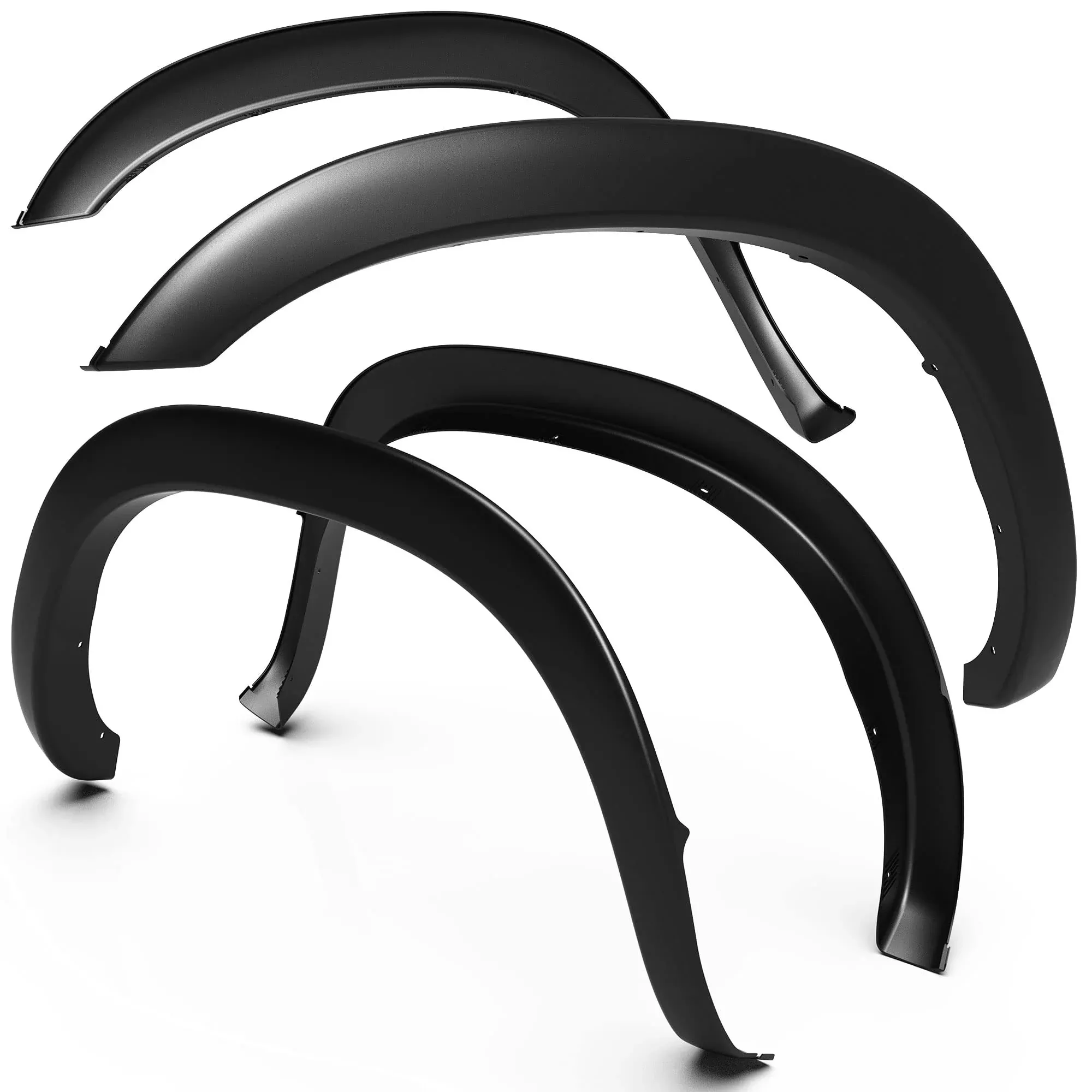Tyger Auto Tg-Ff6D4208 For 2002-2008 Dodge Ram 1500; 2003-2009 Ram 2500 3500 (Only Fit 8′ Truck Bed) | Paintable Fine-Textured Matte Black Factory Style Fender Flare Set, 4 Piece