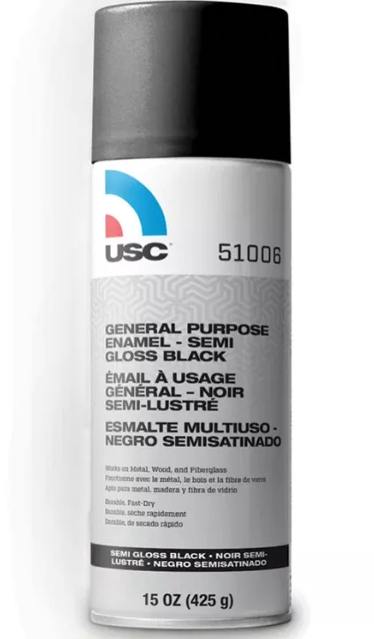 USC 51006 General Purpose Enamel, Semi-Gloss Black
