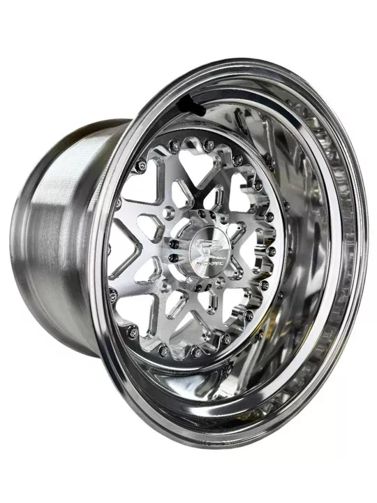 V2- FF Forged Polished Beadlock - Silver