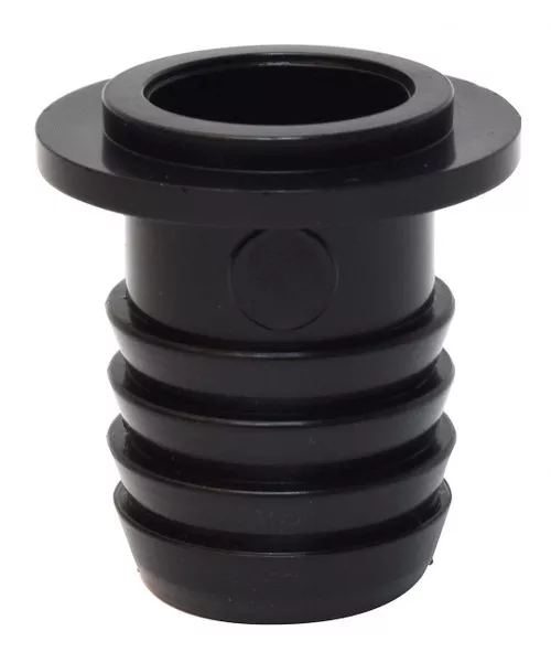 VALTERRA LLC RF908 FILL COUPLER 1-1/4 BARBED For Use With Polyethylene Holding Tanks; 1-1/4 Inch Straight Barbed Fill; Black; ABS Plastic