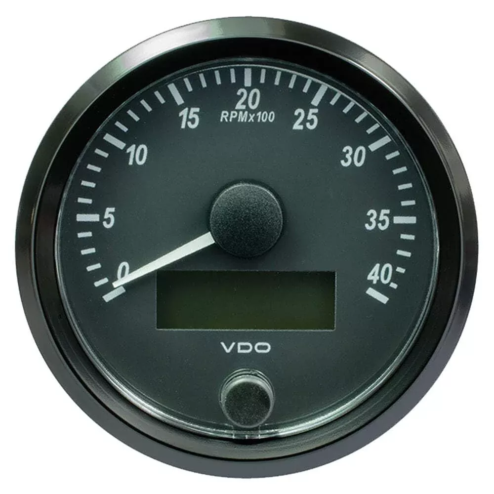 Vdo Singleviu 80Mm (3-1/8′) Tachometer – 4,000 Rpm