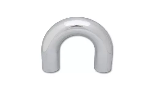 Vibrant 2868 180 Degree U-Bend Air Intake Tube 6061 Polished Aluminum - 2.75"