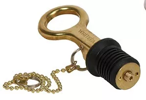 Whitecap Ind 1' Aluminum Bailer Plug - Screw S-0206C