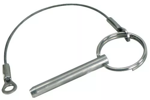 Whitecap Ind S.s. Quick Release Pin & Lanyard1 S-1019C