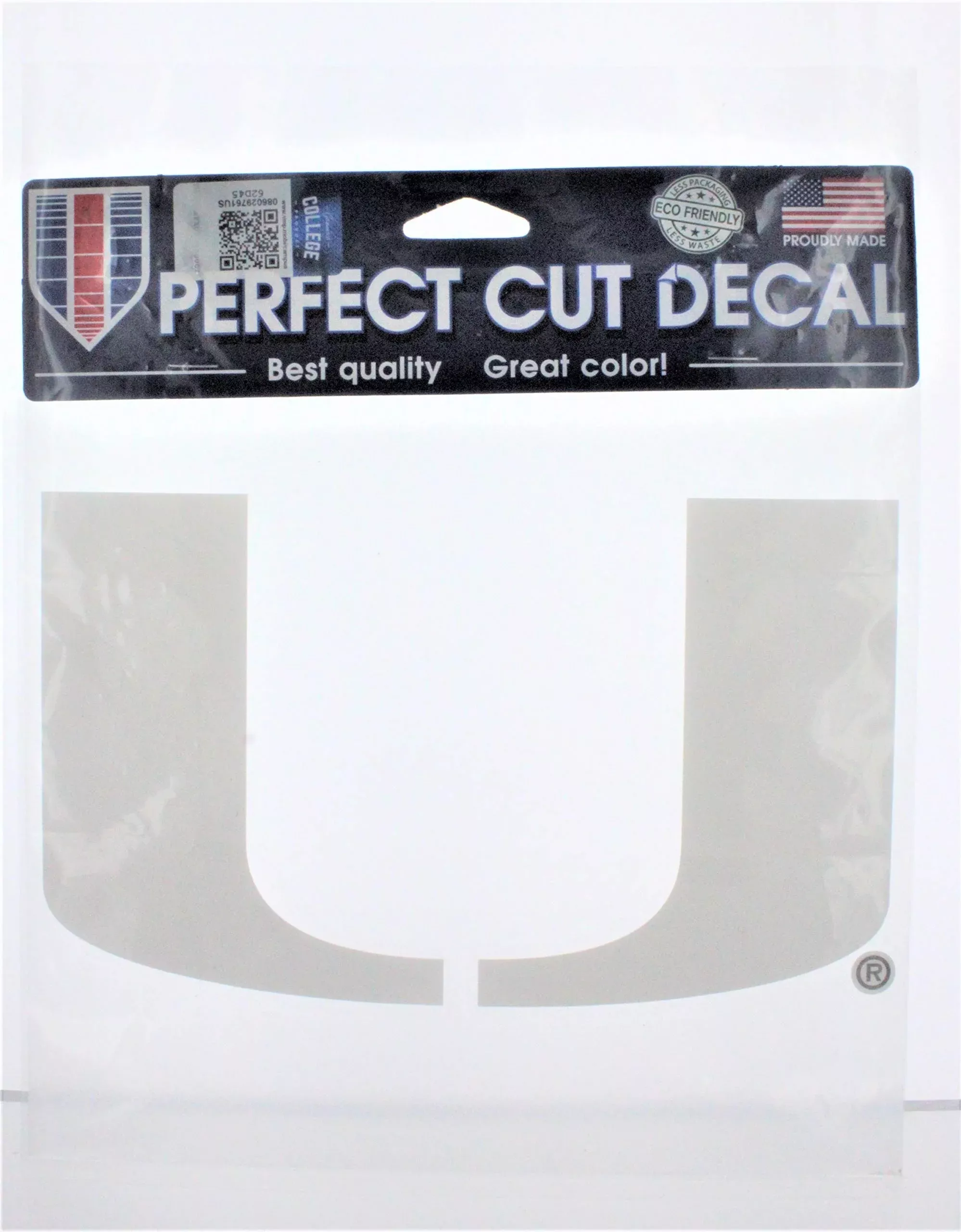 Wincraft Miami Hurricanes White Die Cut Decal