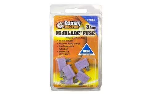 Wirthco Mid Blade Fuse-3 Amp 24353