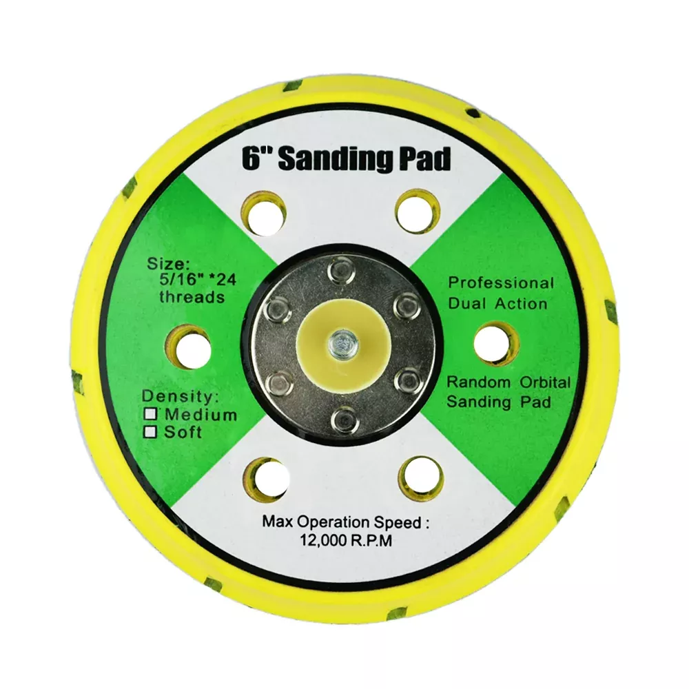 WPG 150mm 15 Hole Hook & Loop Backing Pad for Orbital Sander