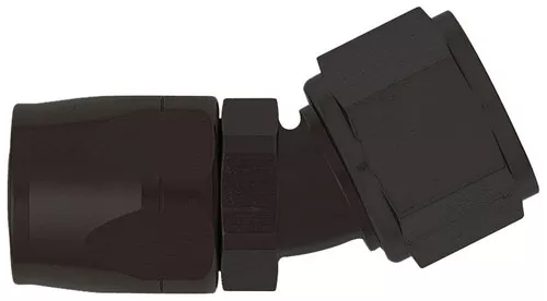 XRP 103004BB 30 Degree Non Swivel -4AN Female Hose End - Black Anodized - Each