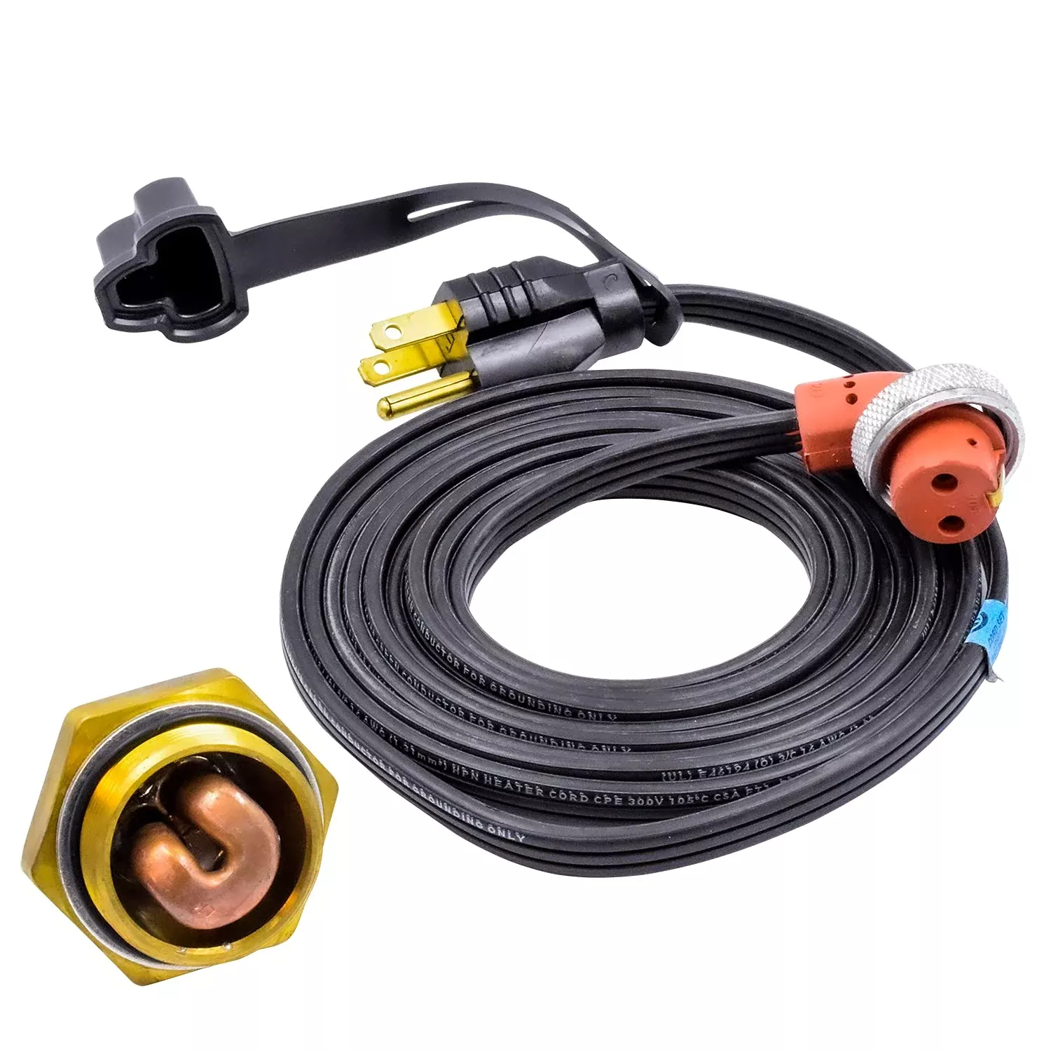 Zerostart Engine Block Immersion Heater 3100105 for Chrysler, Dodge, Mercedes-Benz – 120V, 400W, Stainless Steel, CSA Approved